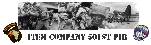 World War II Paratrooper Reenacting - WWII Paratrooper - Item Company 501st PIR