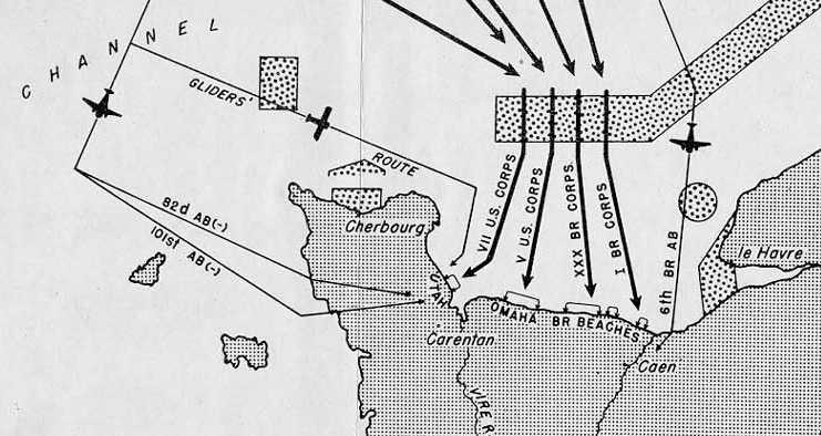 D-Day Invasion Routes